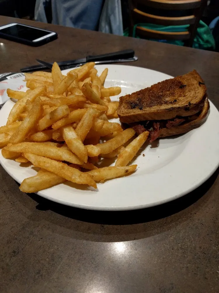 Half a Ruben Sandwich and Fries